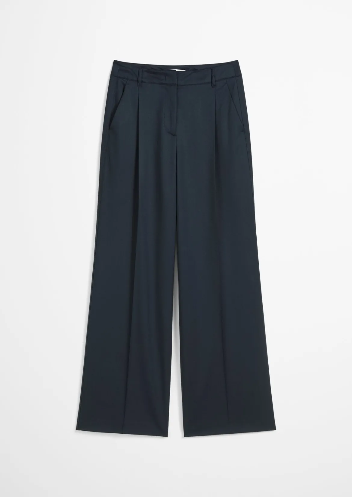 Anzughose wide leg aus Wolle-Mix