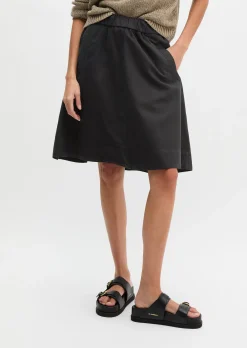 Ausgestellter Rock aus Organic Cotton-Lyocell-Leinen-Mix