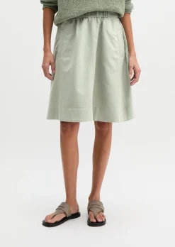 Ausgestellter Rock aus Organic Cotton-Lyocell-Leinen-Mix