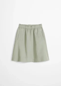 Ausgestellter Rock aus Organic Cotton-Lyocell-Leinen-Mix