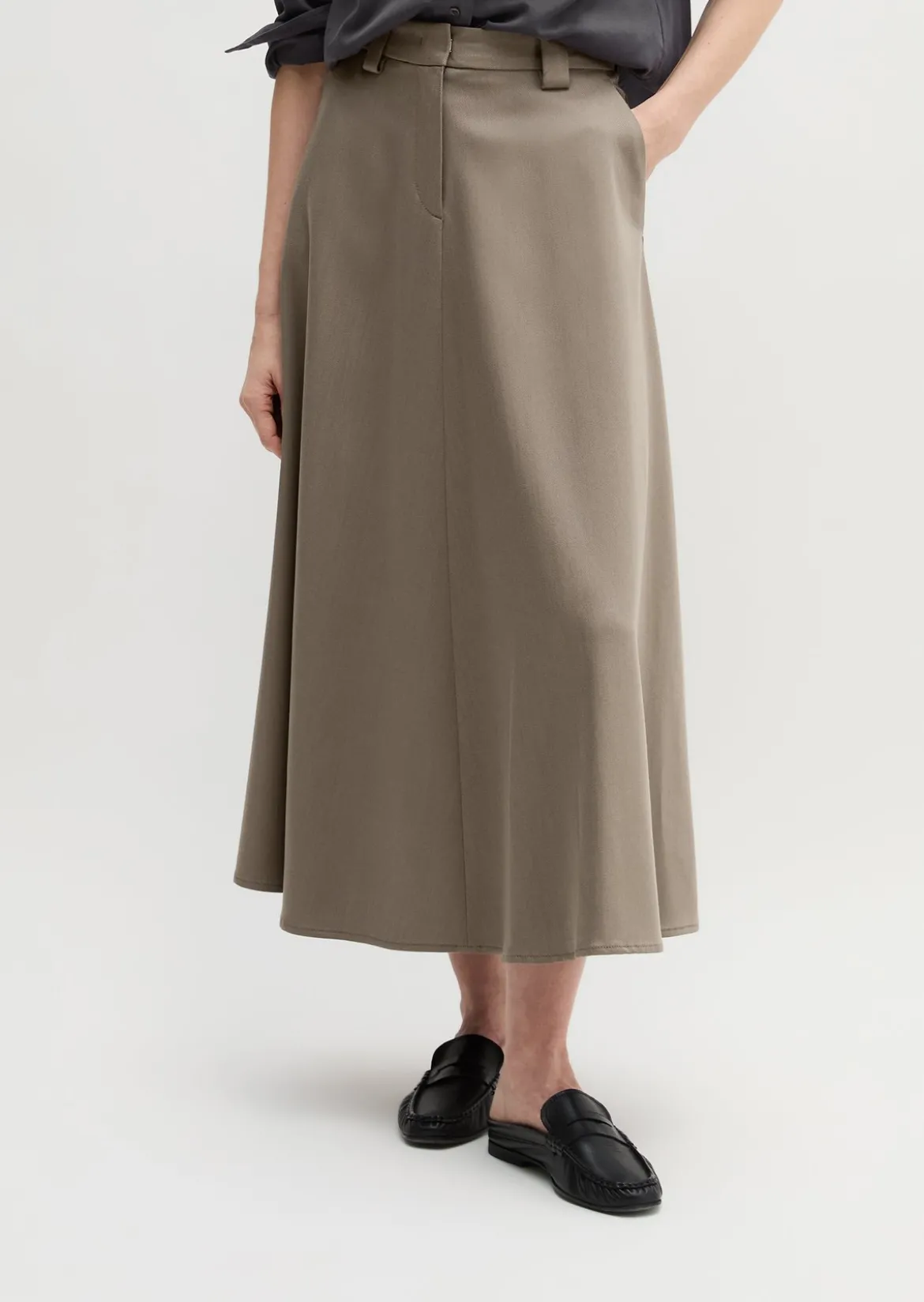 Ausgestellter Rock aus Premium TENCEL™ Lyocell