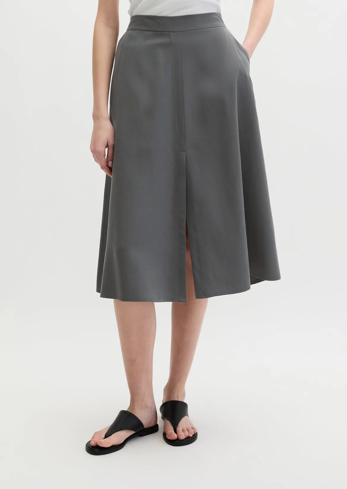 Ausgestellter Rock aus TENCEL™ Lyocell