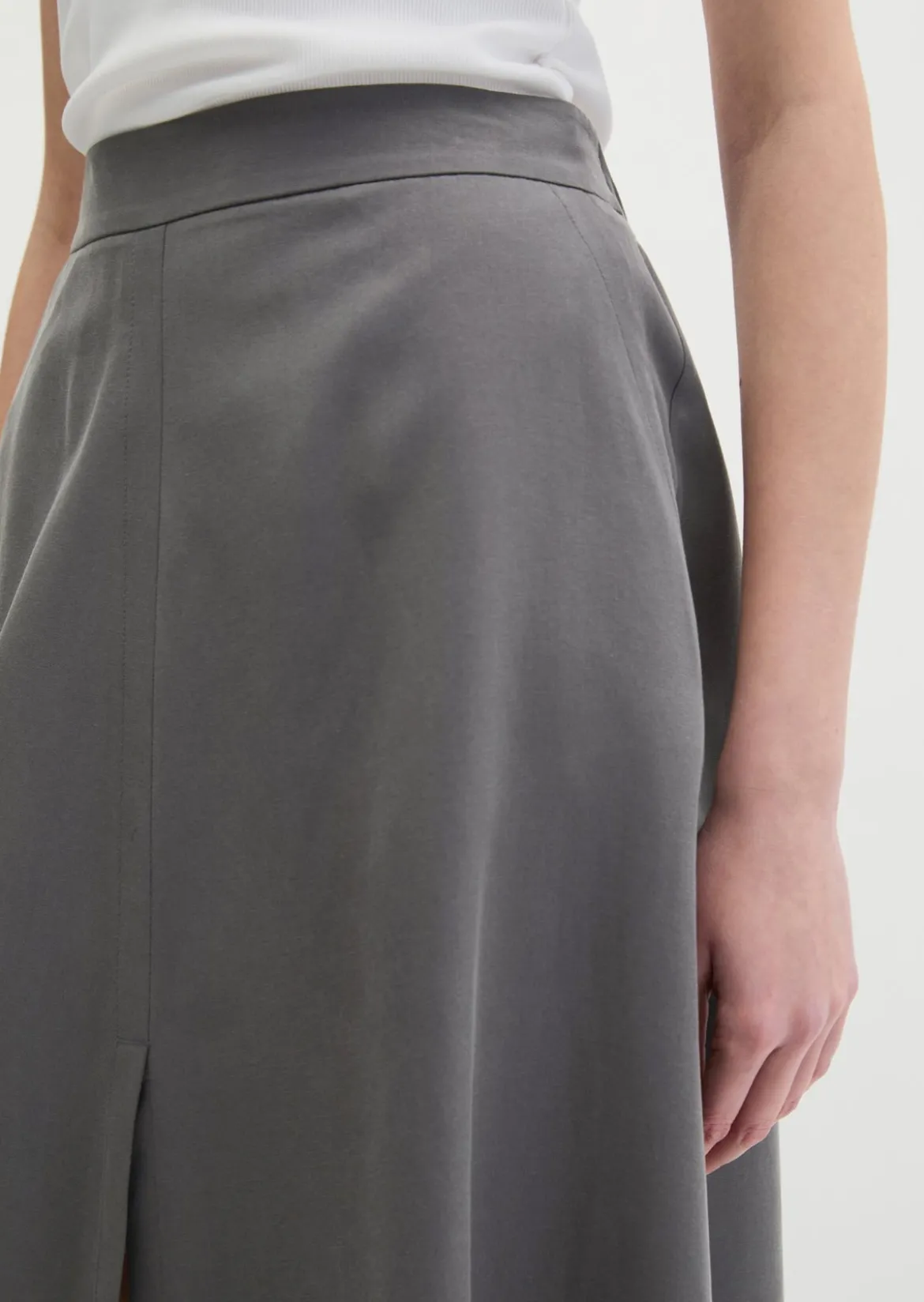 Ausgestellter Rock aus TENCEL™ Lyocell