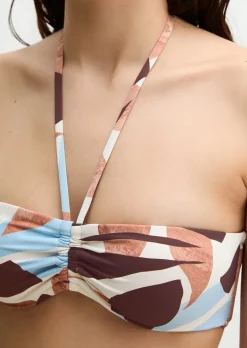 Bandeau-Bikini-Top aus recyceltem Material