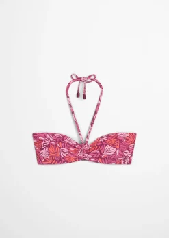 Bandeau-Bikini-Top aus recyceltem Material