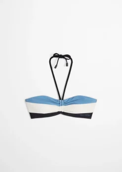 Bandeau-Bikini-Top aus recyceltem Material