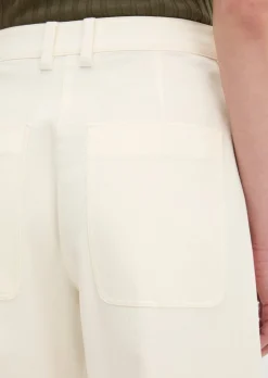 Barrel Pants aus Baumwoll-Twill-Stretch