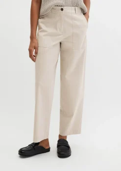 Barrel Pants aus Brushed Cotton Twill
