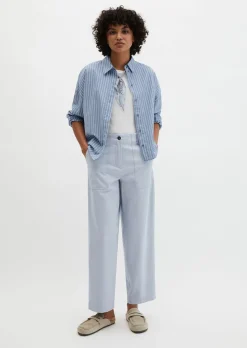 Barrel Pants aus Brushed Cotton Twill