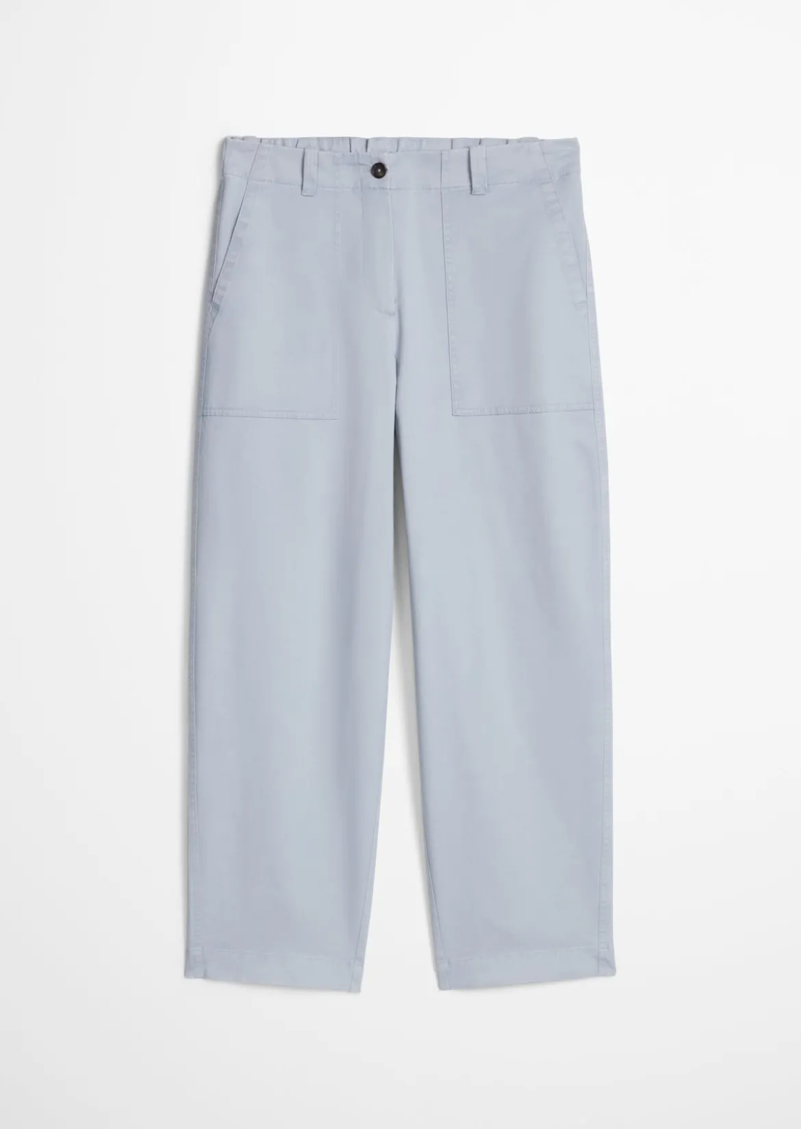 Barrel Pants aus Brushed Cotton Twill