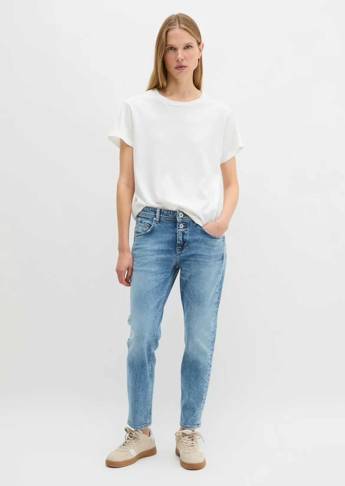 Basic-T-Shirt loose aus Organic Cotton
