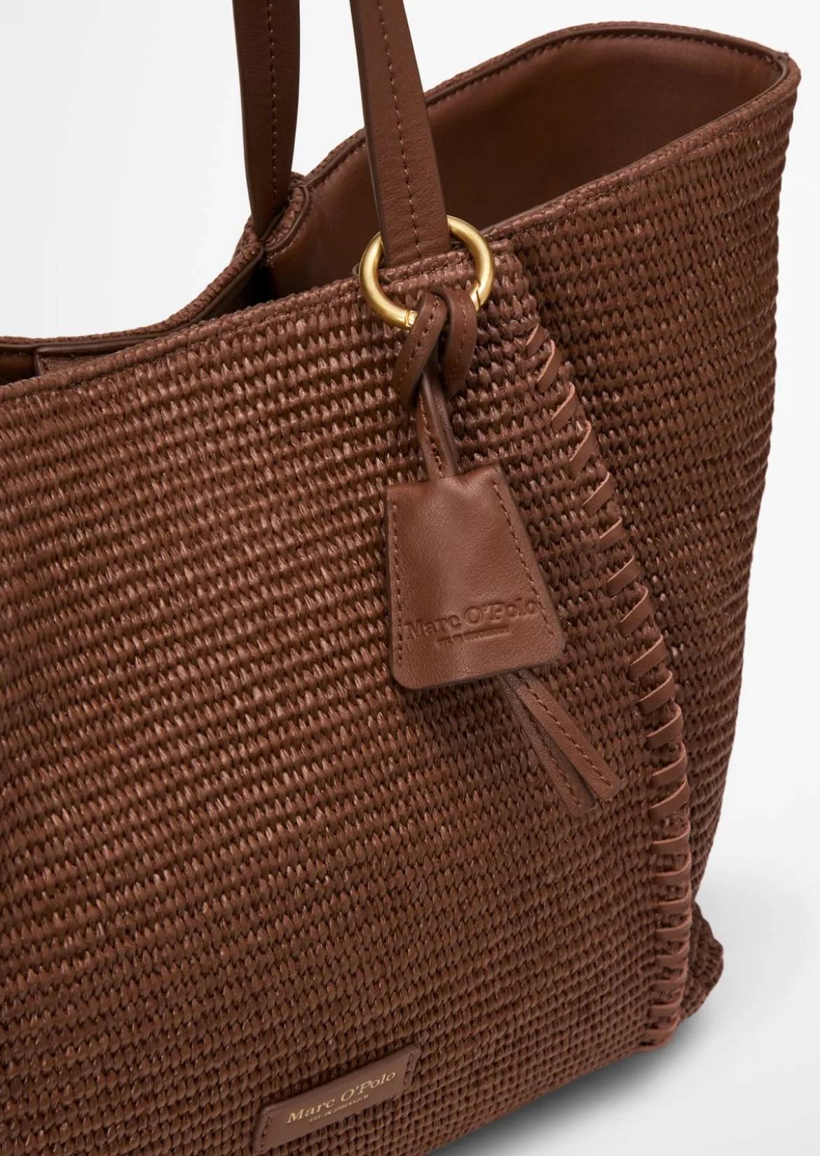 Bast-Shopper large mit edlen Echtleder-Details
