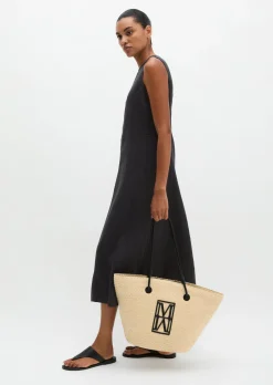 Bast-Shopper large mit edlen Echtleder-Details