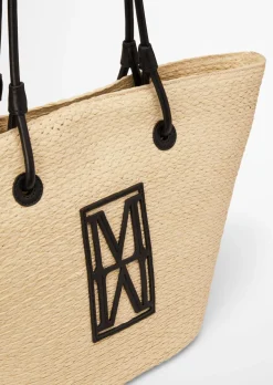 Bast-Shopper large mit edlen Echtleder-Details