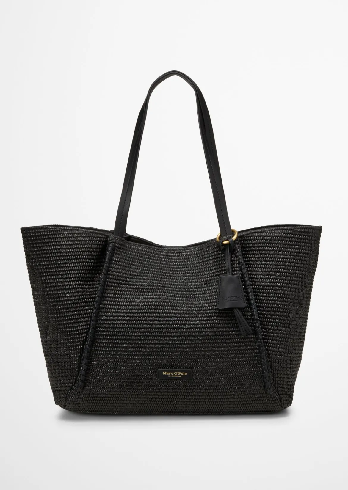 Bast-Shopper large mit edlen Echtleder-Details