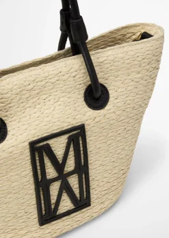 Bast-Shopper small mit edlen Echtleder-Details