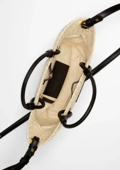 Bast-Shopper small mit edlen Echtleder-Details
