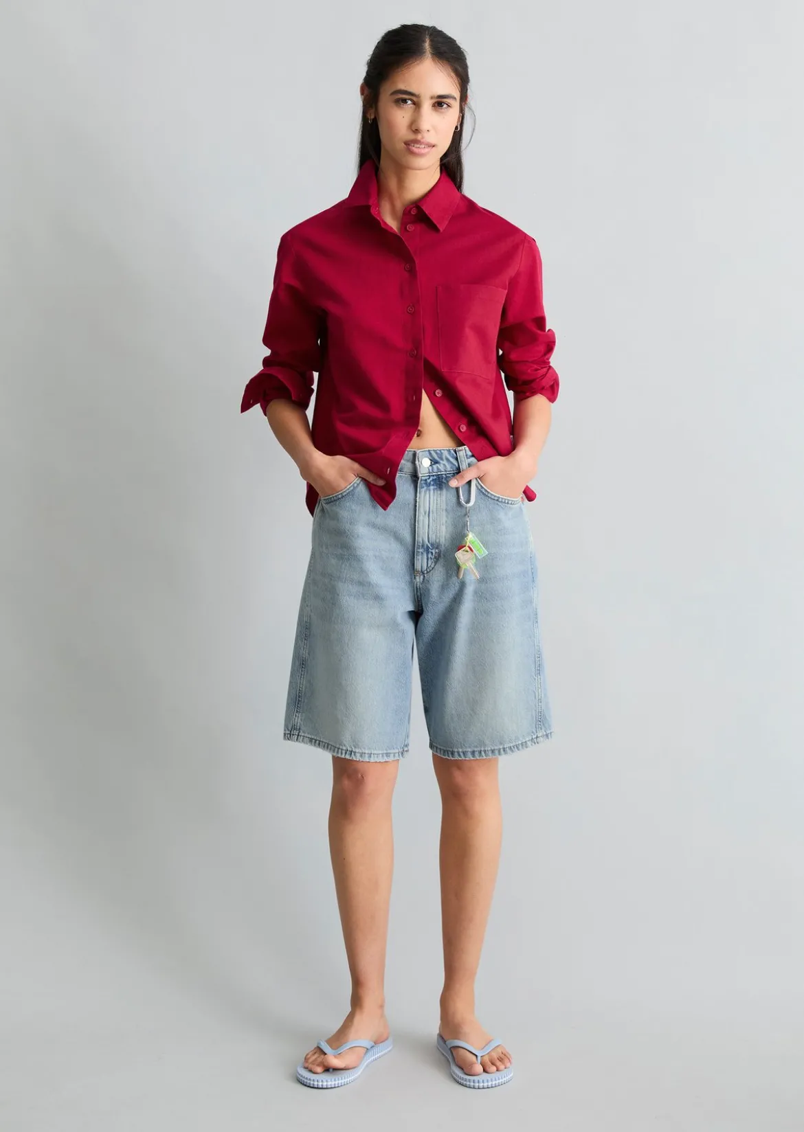 Bermuda-Jeans Model Jonnda relaxed aus Organic-Cotton