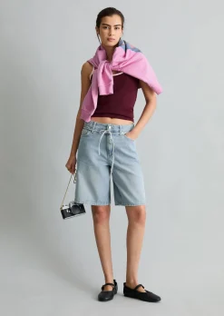 Bermuda-Shorts Model Jonnda aus reiner Baumwolle