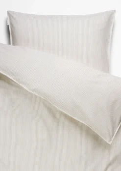 Bettwäsche-Set Model Classic Fine Stripe aus reiner Bio-Baumwolle