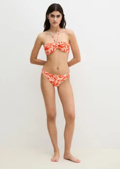 Bikini-Slip mit floralem Print