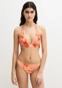 Bikini-Slip mit floralem Print