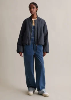 Blouson im Aviator-Stil relaxed cropped aus recyceltem Polyester