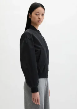 Blouson im Aviator-Stil regular aus recyceltem Shiny-Polyester-Twill
