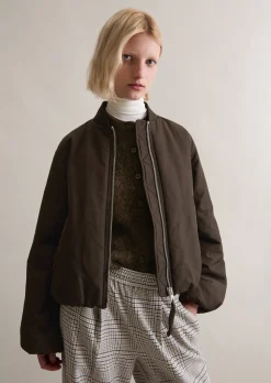 Blouson im Aviator-Stil relaxed cropped aus recyceltem Polyester