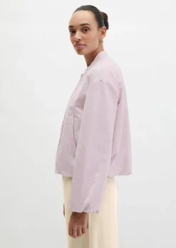 Blouson im Aviator-Stil regular cropped aus recyceltem Polyester