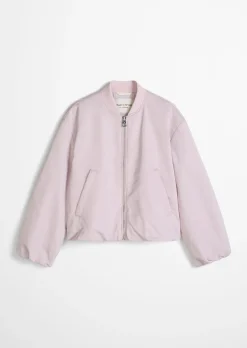 Blouson im Aviator-Stil regular cropped aus recyceltem Polyester