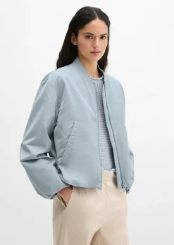 Blouson im Aviator-Stil regular cropped aus recyceltem Polyester