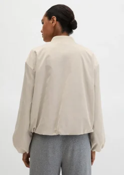 Blouson im Aviator-Stil regular cropped aus recyceltem Polyester
