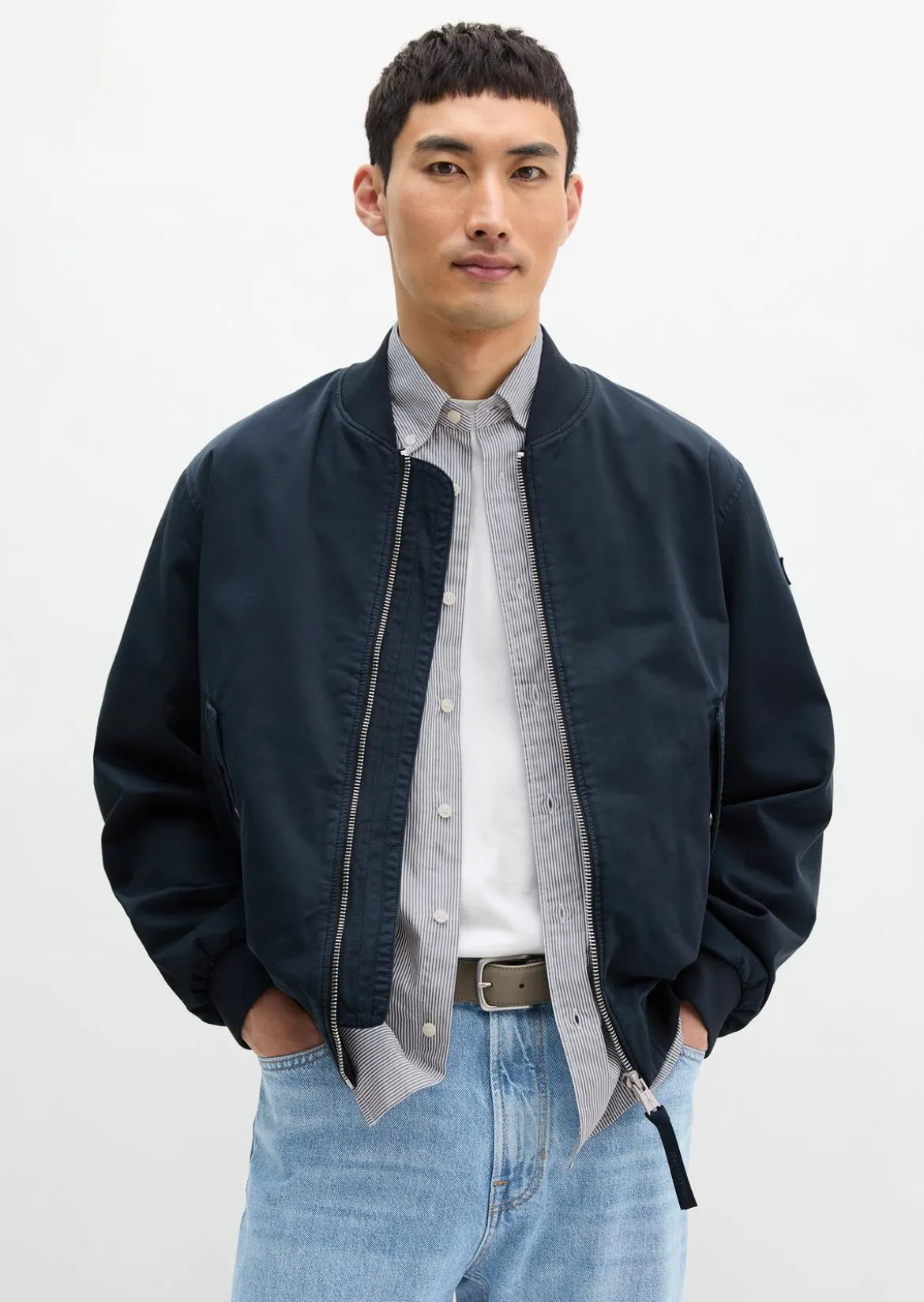 Blouson regular aus Bio-Baumwoll-Twill