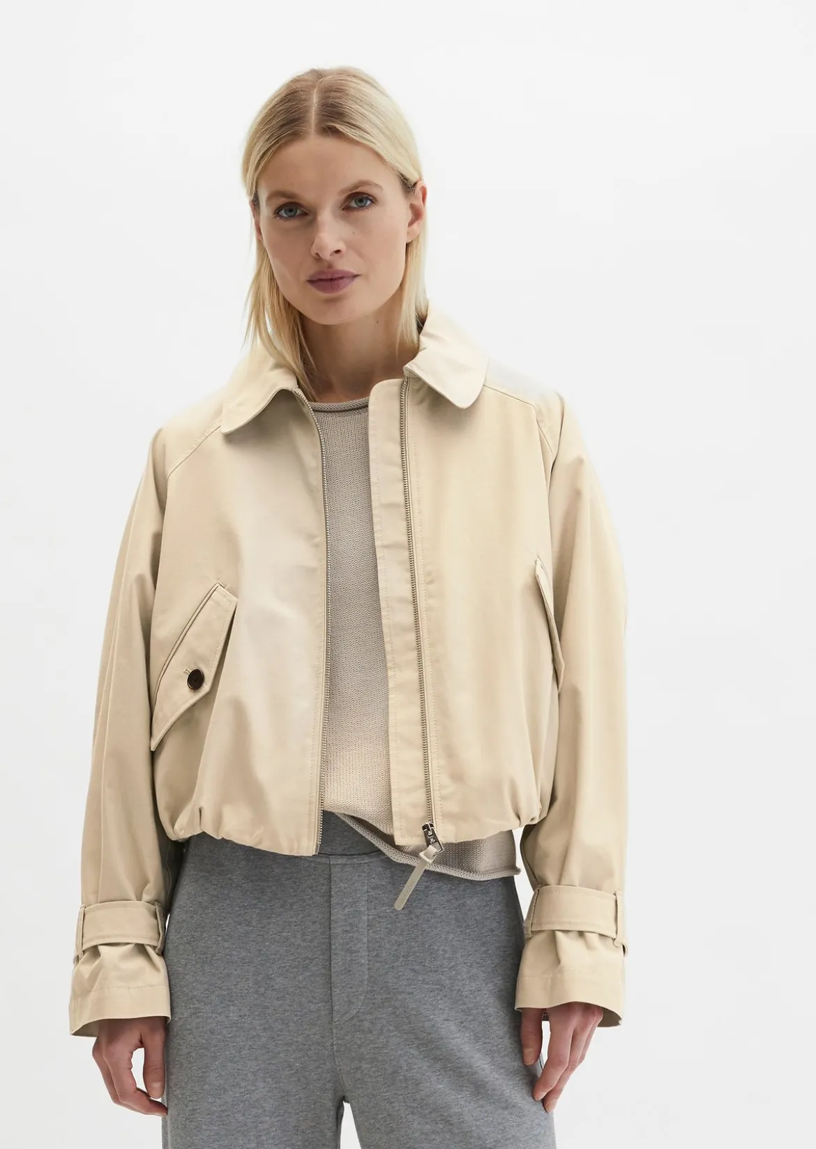 Blouson regular aus Organic Cotton-Lyocell-Mix