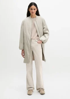 Blouson-Mantel im Aviator-Stil regular aus recyceltem Polyester-Twill