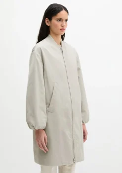 Blouson-Mantel im Aviator-Stil regular aus recyceltem Polyester-Twill