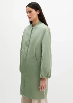 Blouson-Mantel im Aviator-Stil regular aus recyceltem Polyester-Twill