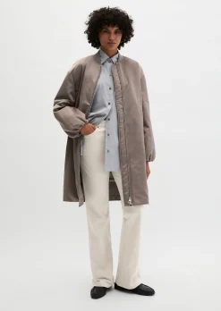 Blouson-Mantel im Aviator-Stil regular aus recyceltem Polyester-Twill