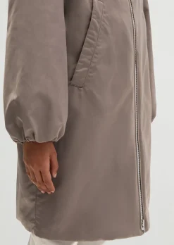 Blouson-Mantel im Aviator-Stil regular aus recyceltem Polyester-Twill
