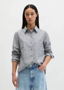 Bluse A-Shape aus Papertouch-Popeline