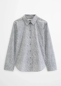 Bluse A-Shape aus Papertouch-Popeline