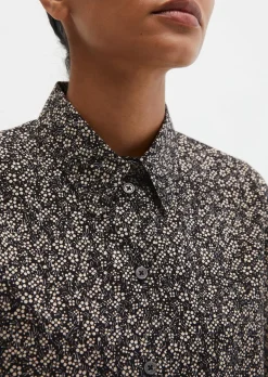 Bluse A-Shape aus Papertouch-Popeline