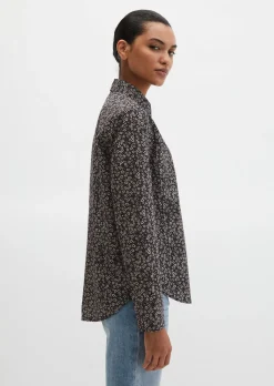 Bluse A-Shape aus Papertouch-Popeline