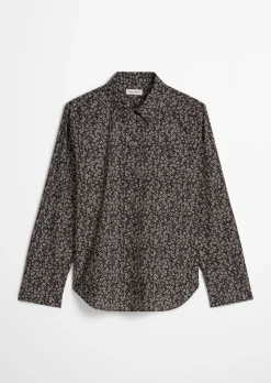 Bluse A-Shape aus Papertouch-Popeline