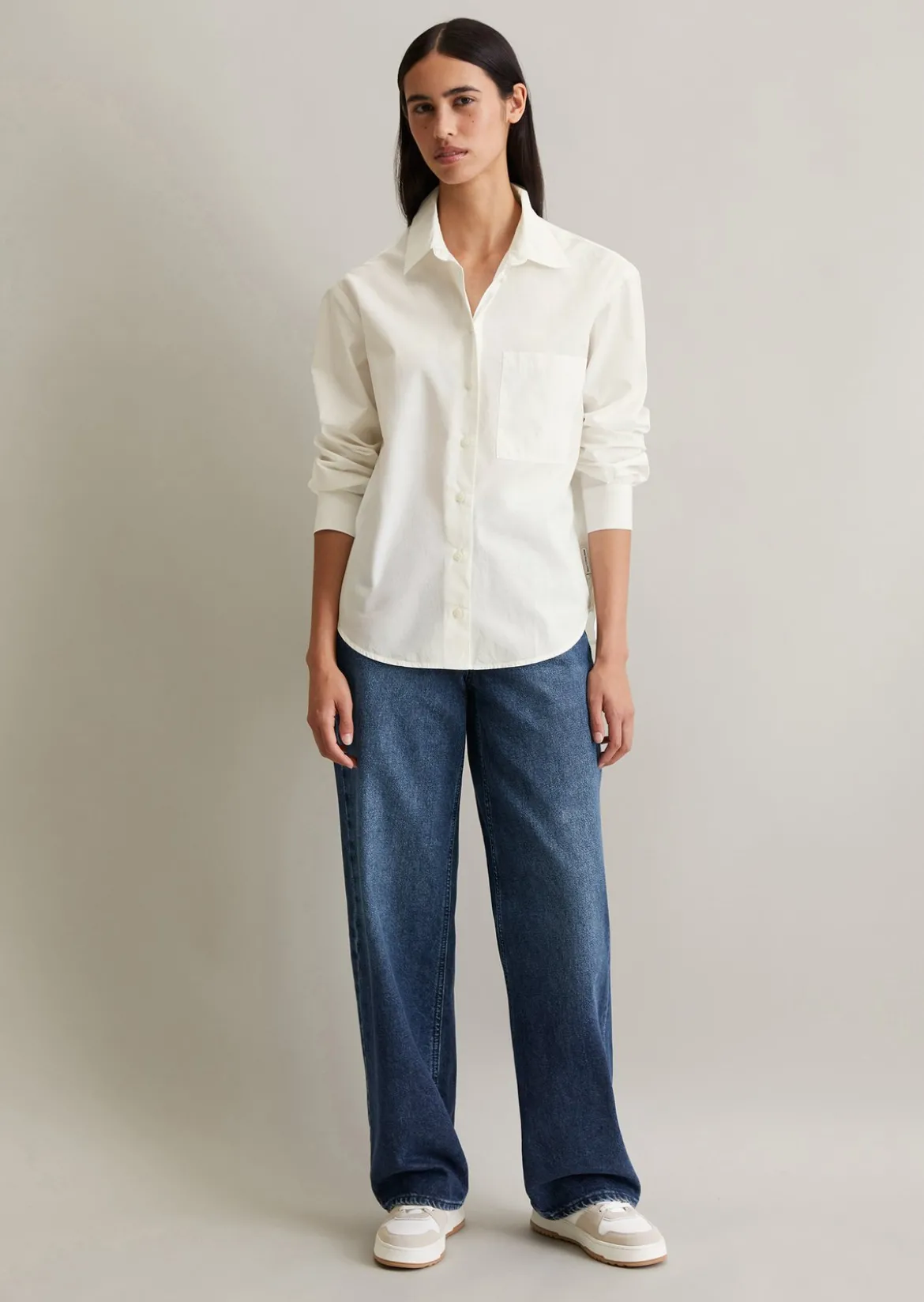 Bluse loose aus reiner Bio-Baumwolle