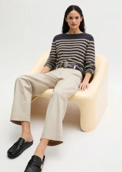 Bouclé-Pullover regular aus Organic Cotton-Mix