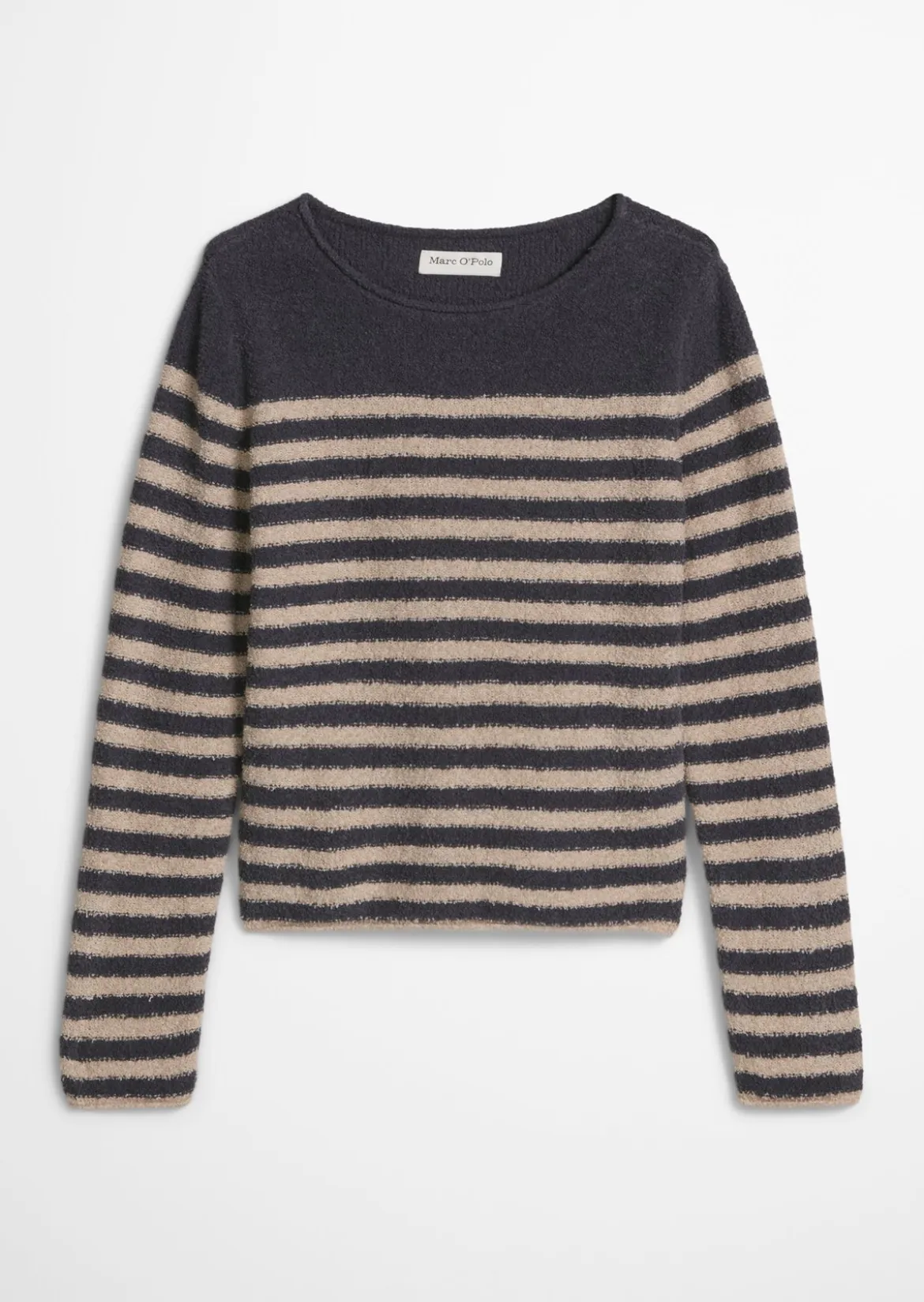 Bouclé-Pullover regular aus Organic Cotton-Mix