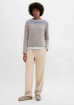 Bouclé-Pullover regular aus Organic Cotton-Mix