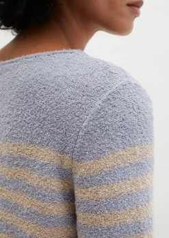 Bouclé-Pullover regular aus Organic Cotton-Mix